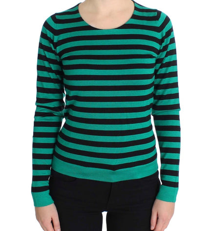 Dolce & Gabbana Elegant Striped Cashmere Silk Sweater