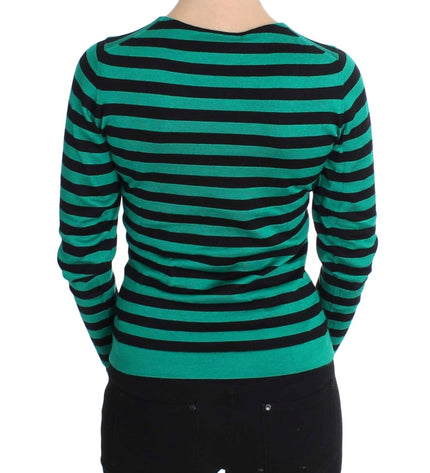 Dolce & Gabbana Elegant Striped Cashmere Silk Sweater