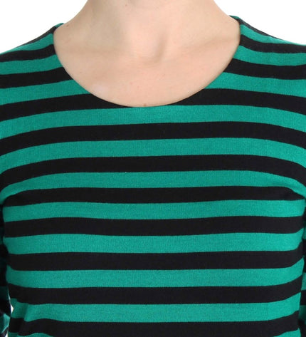 Dolce & Gabbana Elegant Striped Cashmere Silk Sweater