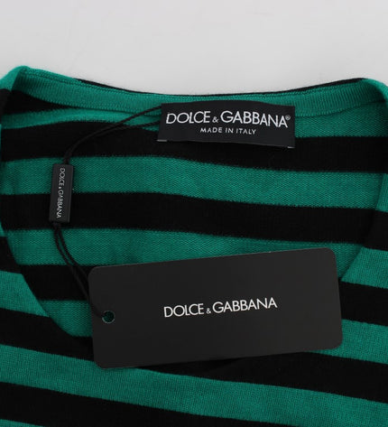 Dolce & Gabbana Elegant Striped Cashmere Silk Sweater