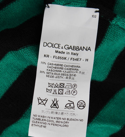 Dolce & Gabbana Elegant Striped Cashmere Silk Sweater