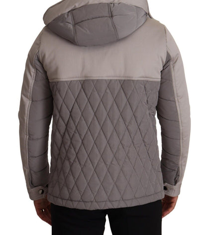 Dolce & Gabbana Elegant Lightweight Gray Windbreaker Jacket