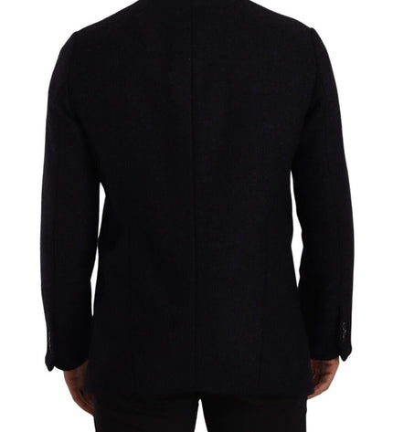 Dolce & Gabbana Elegant Dark Grey Alpaca Blend Jacket