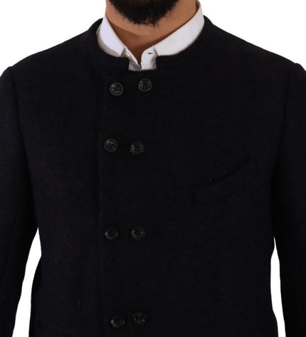 Dolce & Gabbana Elegant Dark Grey Alpaca Blend Jacket