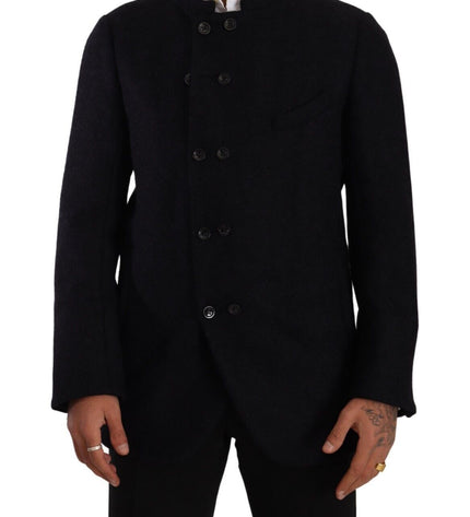 Dolce & Gabbana Elegant Dark Grey Alpaca Blend Jacket