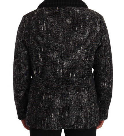 Dolce & Gabbana Chic Double Breasted Wool Blend Overcoat