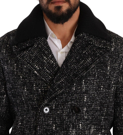 Dolce & Gabbana Chic Double Breasted Wool Blend Overcoat