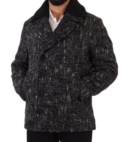 Dolce & Gabbana Chic Double Breasted Wool Blend Overcoat