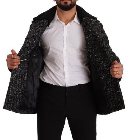 Dolce & Gabbana Chic Double Breasted Wool Blend Overcoat