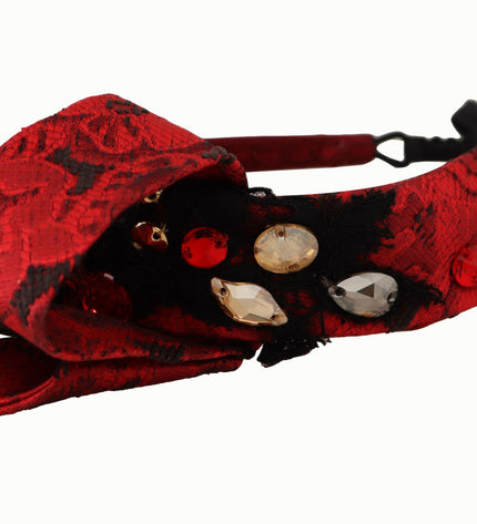 Dolce &amp; Gabbana Diadema Rosso Decorato Ciliegia Sicilia