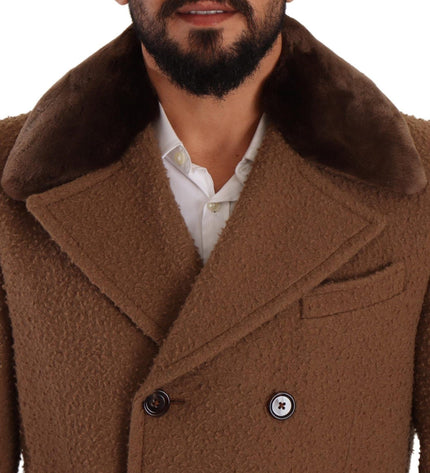 Dolce & Gabbana Elegant Double Breasted Wool Overcoat