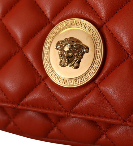 Borsa a tracolla Versace elegante in pelle nappa rossa