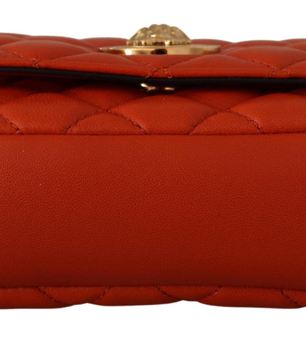 Versace Elegant Red Nappa Leather Crossbody Bag