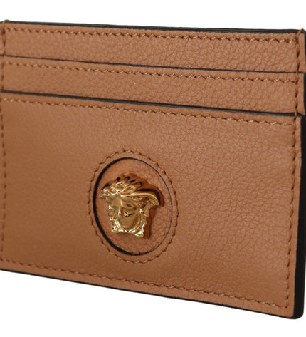 Versace Elegant Medusa Calf Leather Card Holder