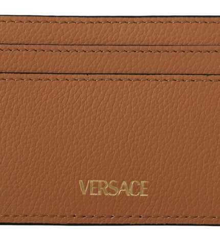 Versace Elegant Medusa Calf Leather Card Holder