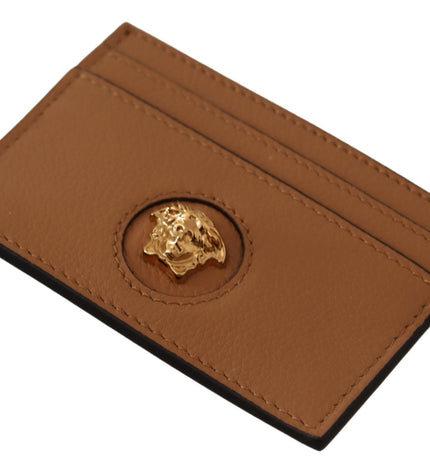 Versace Elegant Medusa Calf Leather Card Holder