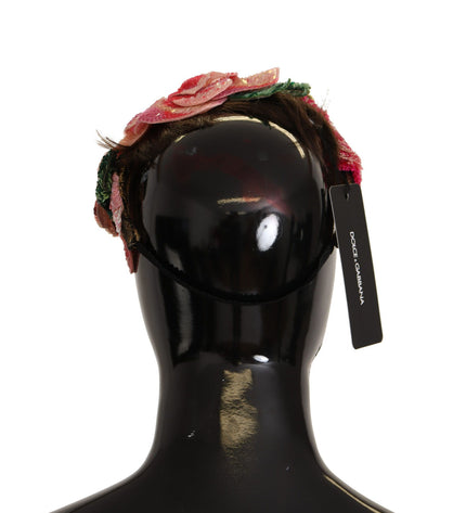 Dolce & Gabbana Multicolored Sequined Diadem Headband