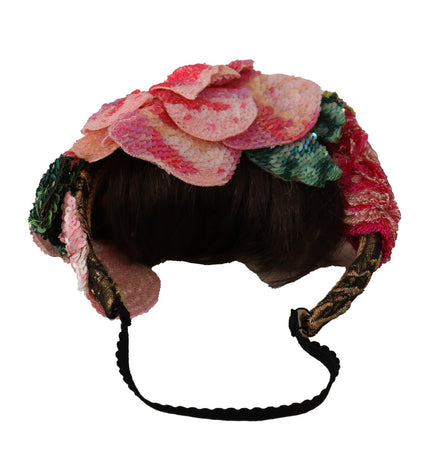 Dolce & Gabbana Multicolored Sequined Diadem Headband