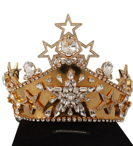 Dolce & Gabbana Elegant Crystal Diadem Tiara – A Regal Touch