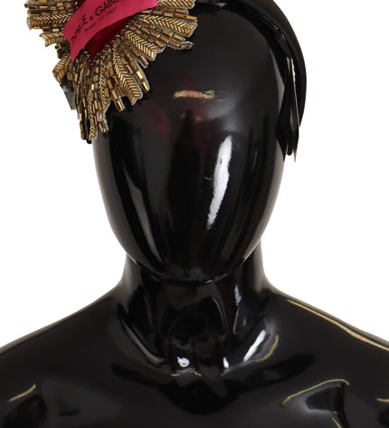 Dolce & Gabbana Regal Gold Silk Diadem Headband