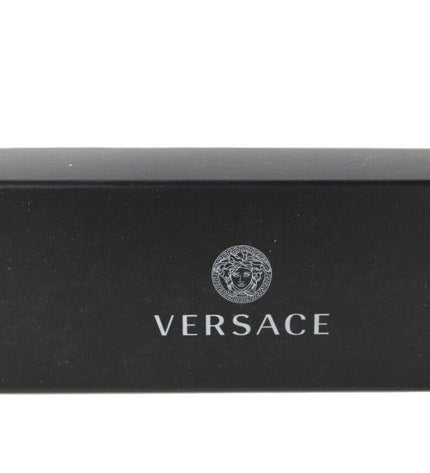 Bracciale Versace Medusa Western con fibbia in pelle liscia, ottone placcato oro