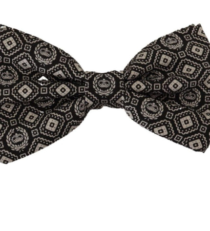 Dolce & Gabbana Elegant Black Silk Bow Tie