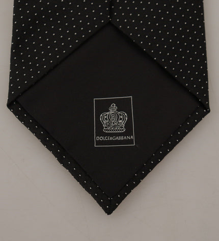 Dolce & Gabbana Elegant Polka Dot Silk Bow Tie