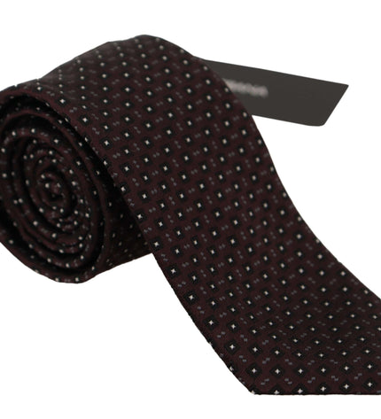 Dolce & Gabbana Elegant Geometric Silk Bow Tie