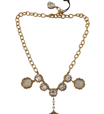 Dolce & Gabbana Elegant Timekeeper Statement Necklace