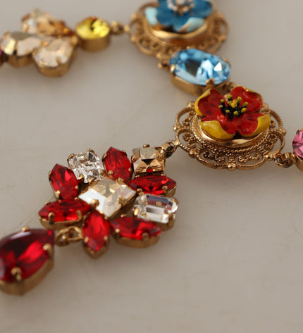 Dolce & Gabbana Elegant Floral Statement Necklace