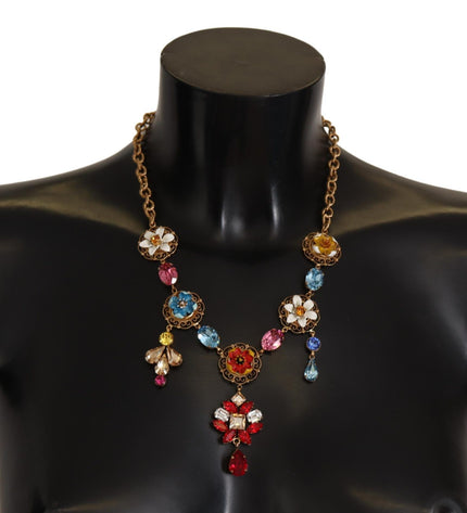 Dolce & Gabbana Elegant Floral Statement Necklace