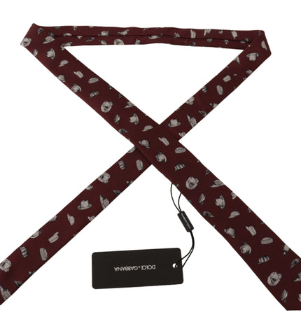 Dolce & Gabbana Maroon Elegance Silk Tie