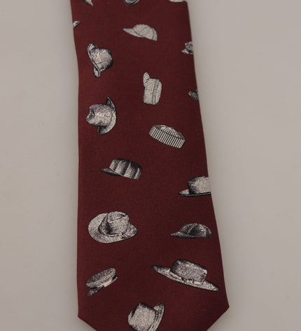 Dolce & Gabbana Maroon Elegance Silk Tie