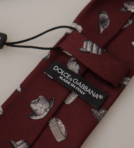 Dolce &amp; Gabbana Bordo Elegance İpek Kravat