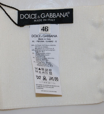 Dolce & Gabbana Embellished Snap Button Waist Belt