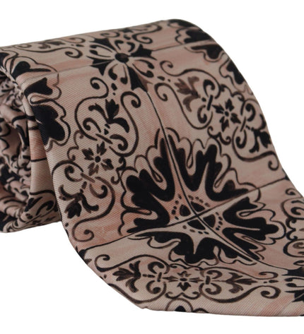 Dolce & Gabbana Stunning Silk Gentleman's Tie in Rich Brown