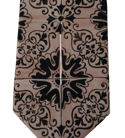 Dolce & Gabbana Stunning Silk Gentleman's Tie in Rich Brown