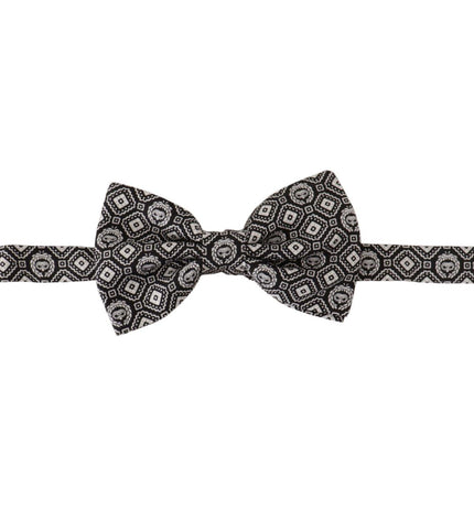 Dolce & Gabbana Elegant Silk Black Bow Tie