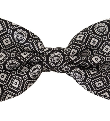 Dolce & Gabbana Elegant Silk Black Bow Tie