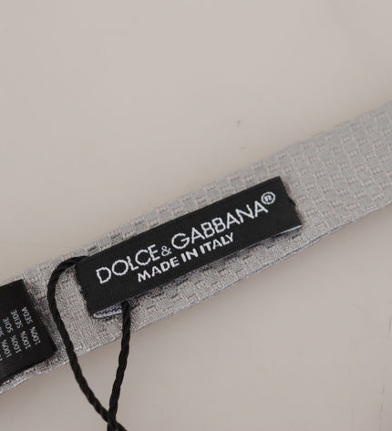 Dolce &amp; Gabbana Şık Gri İpek Papyon