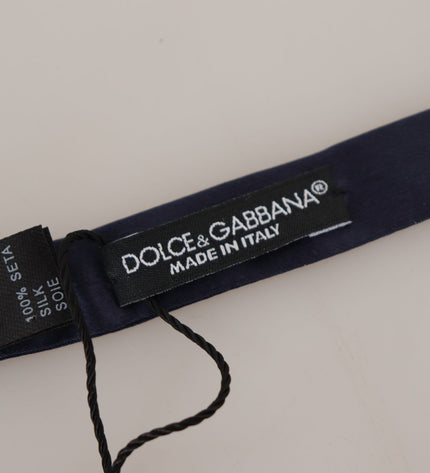 Dolce &amp; Gabbana Çarpıcı İpek Mavi Papyon