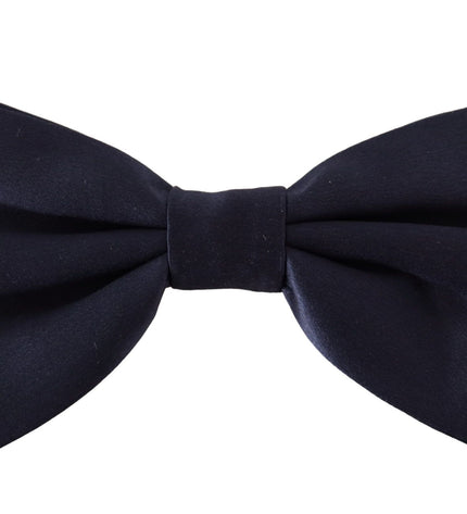 Dolce & Gabbana Stunning Silk Blue Bow Tie