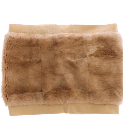 Dolce & Gabbana Exclusive Beige MINK Fur Scarf Wrap