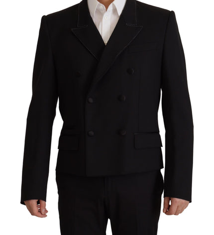 Dolce & Gabbana Elegant Double Breasted Wool Blazer