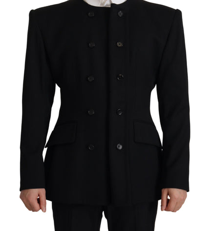 Dolce &amp; Gabbana Elegant Slim Fit Kruvaze Yün Blazer