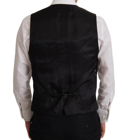 Dolce &amp; Gabbana Elegante blazer e gilet nero Martini