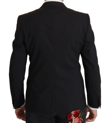 Dolce &amp; Gabbana Elegant Slim Fit Siyah Blazer Ceket