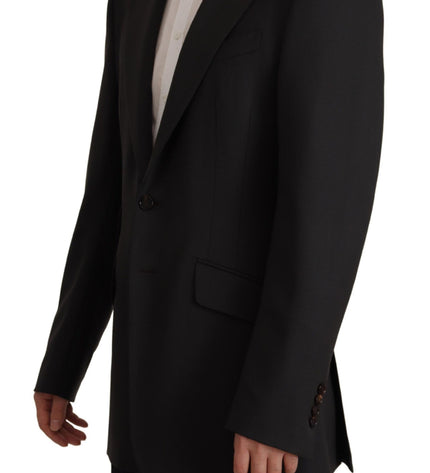 Dolce & Gabbana Elegant Slim Black Wool Blazer Jacket