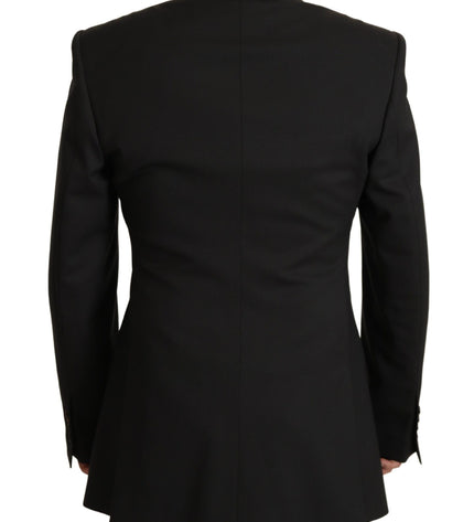 Dolce & Gabbana Elegant Slim Black Wool Blazer Jacket