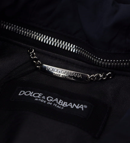 Giubbotto bomber nero elegante Dolce &amp; Gabbana